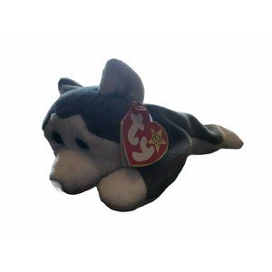 Beanie Babies Baby. "Nanook" Grey Gray Husky Dog.